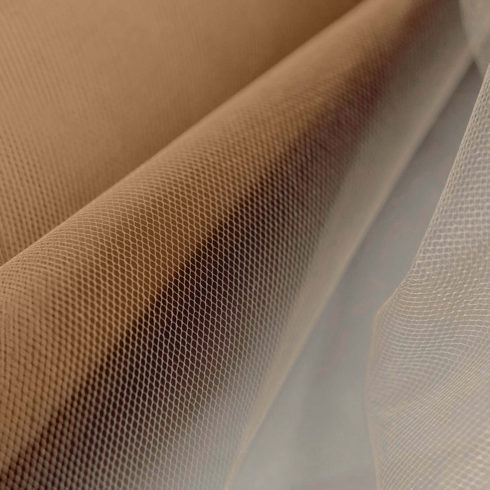 18"x100 Yards Natural Tulle Fabric Bolt, Sheer Fabric Spool Roll For Crafts - Bell Racket Store