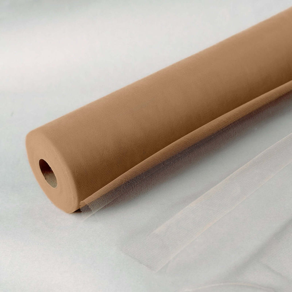18"x100 Yards Natural Tulle Fabric Bolt, Sheer Fabric Spool Roll For Crafts - Bell Racket Store
