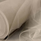 18"x100 Yards Taupe Tulle Fabric Bolt, Sheer Fabric Spool Roll For Crafts - Bell Racket Store