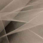 18"x100 Yards Taupe Tulle Fabric Bolt, Sheer Fabric Spool Roll For Crafts - Bell Racket Store