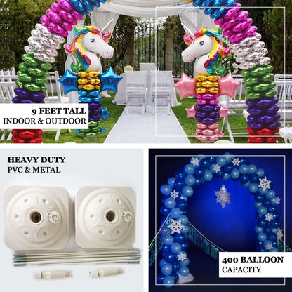 19ft Heavy Duty DIY Balloon Arch Stand Kit, Holds Up To 400 Balloons - NestOCart