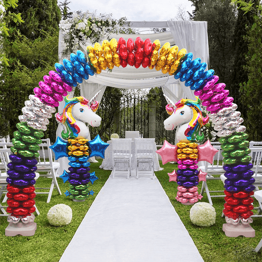 19ft Heavy Duty DIY Balloon Arch Stand Kit, Holds Up To 400 Balloons - NestOCart