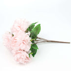 2 Bushes 17" Blush Artificial Silk Peony Flower Bouquets, Real Touch Peonies Spray - Bell Racket Store