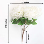 2 Bushes 17" White Artificial Silk Peony Flower Bouquets, Real Touch Peonies Spray - Bell Racket Store