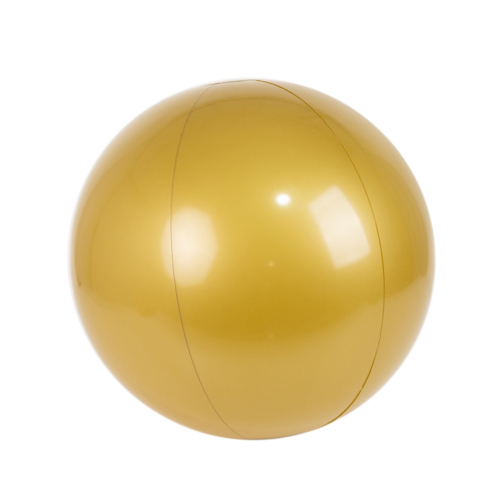 2 Pack 16" Inflatable Gold Decorative Balls - Round Vinyl Pool and Party Balls, Lightweight & Fun - Bell Racket Store