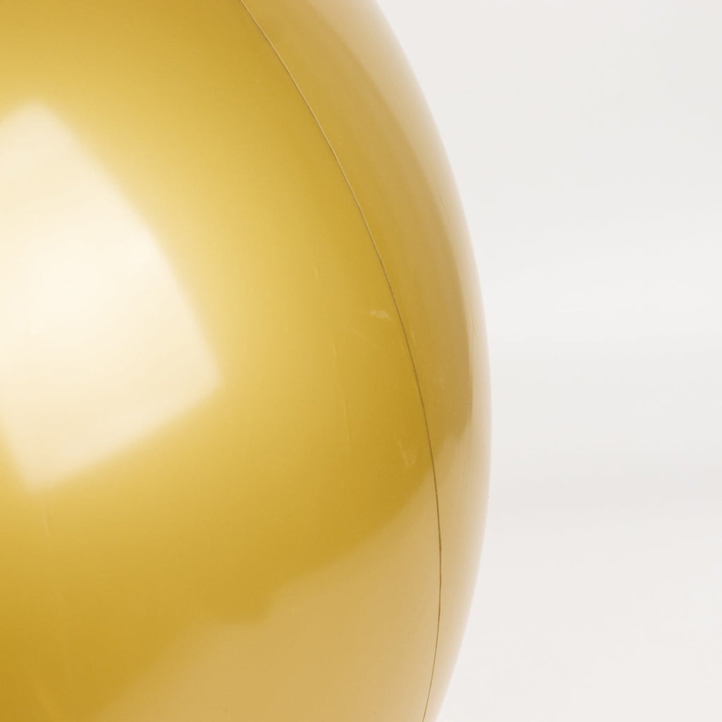 2 Pack 20" Inflatable Gold Decorative Balls - Round Vinyl Pool and Party Balls, Lightweight & Fun - Bell Racket Store