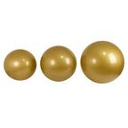 2 Pack 24" Inflatable Gold Decorative Balls - Round Vinyl Pool and Party Balls, Lightweight & Fun - Bell Racket Store