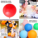 2 Pack 32" Large Matte Pastel Natural Helium or Air Latex Balloons - Bell Racket Store