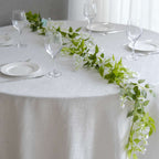 2 Pack 6ft White Artificial Wisteria Flower Garland Hanging Vines, Silk Floral Garland Wedding Arch Decor - Bell Racket Store