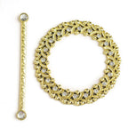 2 Pack 7" Gold Barrette Style Acrylic Crystal Curtain Tie Backs, Round Backdrop Drapery Brooch Holdbacks - Bell Racket Store