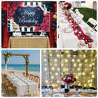 2 Pack 8ft Lavender Purple Artificial Silk Flower Garland Mini Rose Vines with 45 Flower Heads - Bell Racket Store