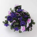 2 Pack 8ft Lavender Purple Artificial Silk Flower Garland Mini Rose Vines with 45 Flower Heads - Bell Racket Store
