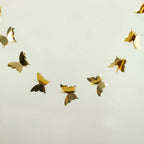 2 Pack 9ft Gold 3D Paper Butterfly Hanging Garland Streamers, Party String Banners - Bell Racket Store