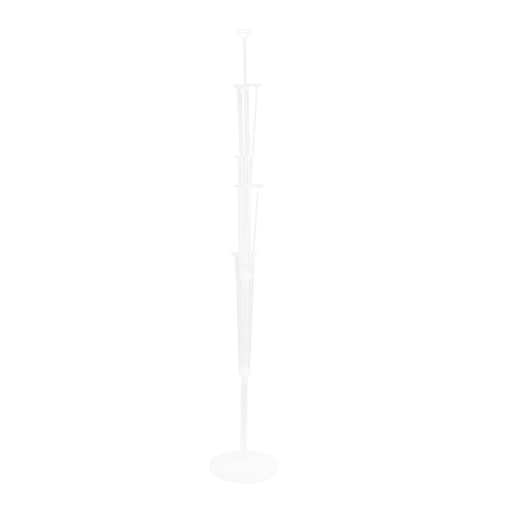 2 Pack Balloon Tower Kit for Floor Displays â€“ 4.5ft Sturdy Clear Balloon Column Stand with Water - Fillable Base - Bell Racket Store