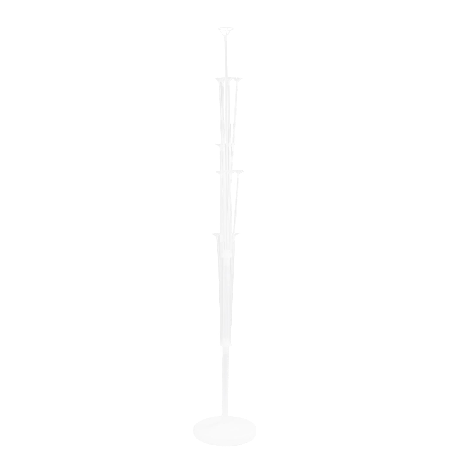 2 Pack Balloon Tower Kit for Floor Displays â€“ 4.5ft Sturdy Clear Balloon Column Stand with Water - Fillable Base - Bell Racket Store