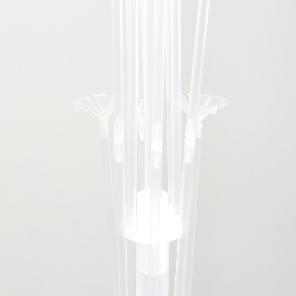 2 Pack Balloon Tower Kit for Floor Displays â€“ 4.5ft Sturdy Clear Balloon Column Stand with Water - Fillable Base - Bell Racket Store