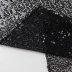 2 Pack Black Sequin Event Curtain Drapes with Rod Pockets, Seamless Backdrop Event Panels - 8ftx2ft - Bell Racket Store