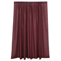 2 Pack Burgundy Polyester Event Curtain Drapes, 10ftx8ft Backdrop Event Panels With Rod Pockets 130 GSM - Bell Racket Store