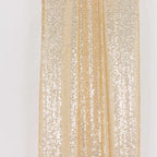 2 Pack Champagne Sequin Event Curtain Drapes with Rod Pockets, Seamless Backdrop Event Panels - 8ftx2ft - Bell Racket Store