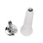 2 - Pack Crystal Beaded Trumpet Vase Set Silver - Table Centerpiece for Grand Occasions 40" - Bell Racket Store