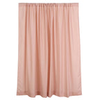 2 Pack Dusty Rose Polyester Event Curtain Drapes, 10ftx8ft Backdrop Event Panels With Rod Pockets 130 GSM - Bell Racket Store