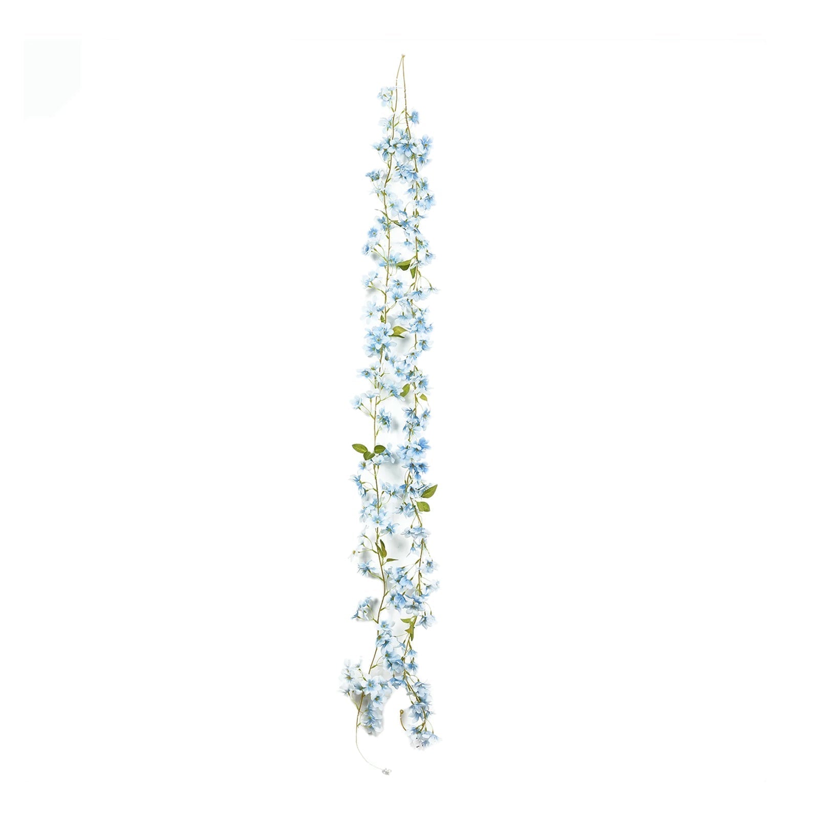 2 - Pack Garland String Lights Jasmine Silk Flower Design Blue Warm White - Battery Operated Hanging DÃ©cor 6ft - Bell Racket Store