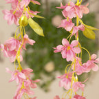 2 - Pack Garland String Lights Jasmine Silk Flower Design Pink Warm White - Battery Operated Hanging DÃ©cor 6ft - Bell Racket Store