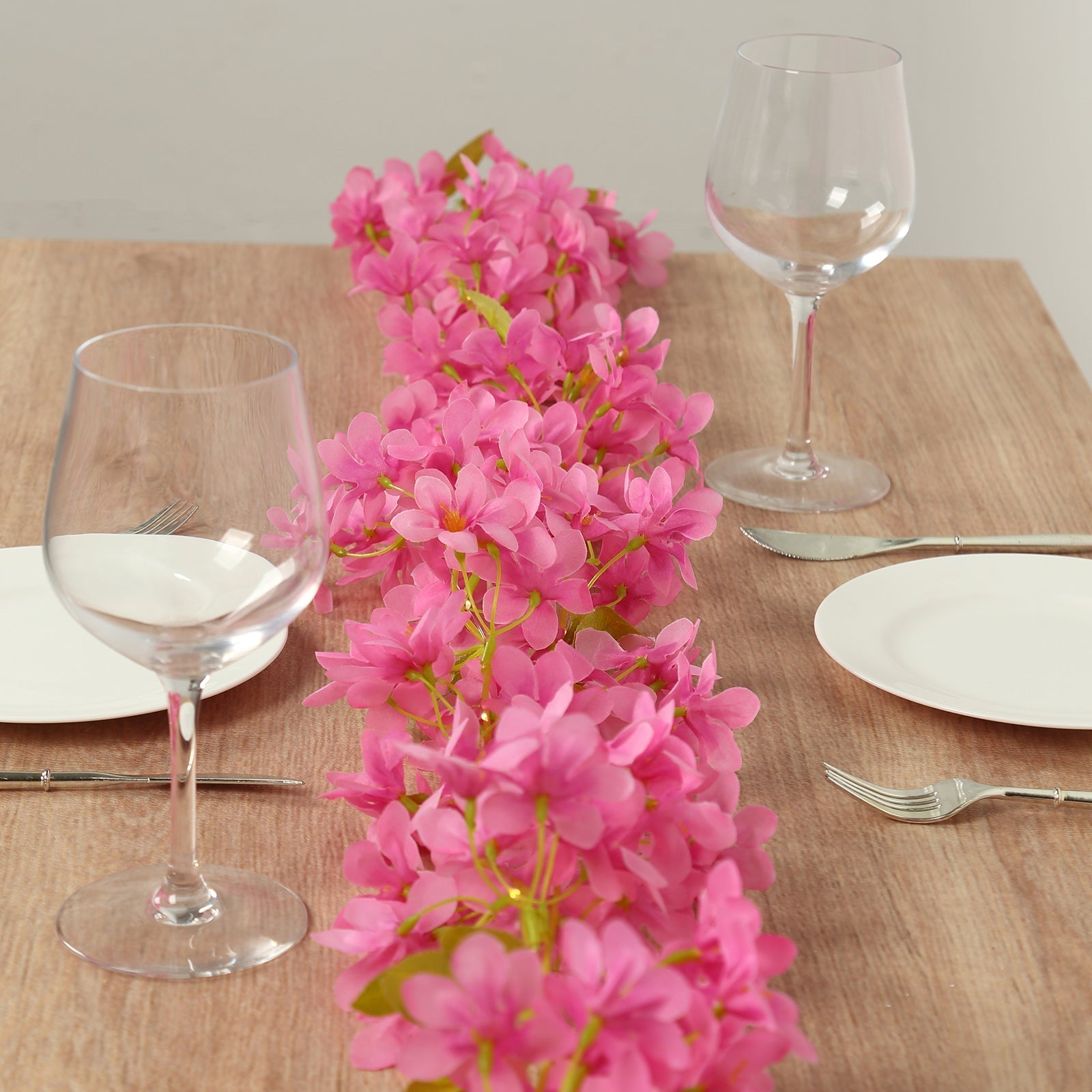 2 - Pack Garland String Lights Jasmine Silk Flower Design Pink Warm White - Battery Operated Hanging DÃ©cor 6ft - Bell Racket Store