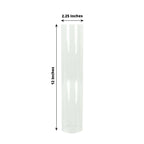 2 - Pack Glass Pillar Hurricane Candle Shades - Clear Chimney Tube with 2.25" Wide Open Ends 12" - Bell Racket Store