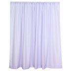 2 Pack Lavender Lilac Polyester Event Curtain Drapes, 10ftx8ft Backdrop Event Panels With Rod Pockets 130 GSM - Bell Racket Store