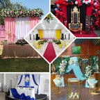 2 Pack Lavender Lilac Polyester Event Curtain Drapes, 10ftx8ft Backdrop Event Panels With Rod Pockets 130 GSM - Bell Racket Store