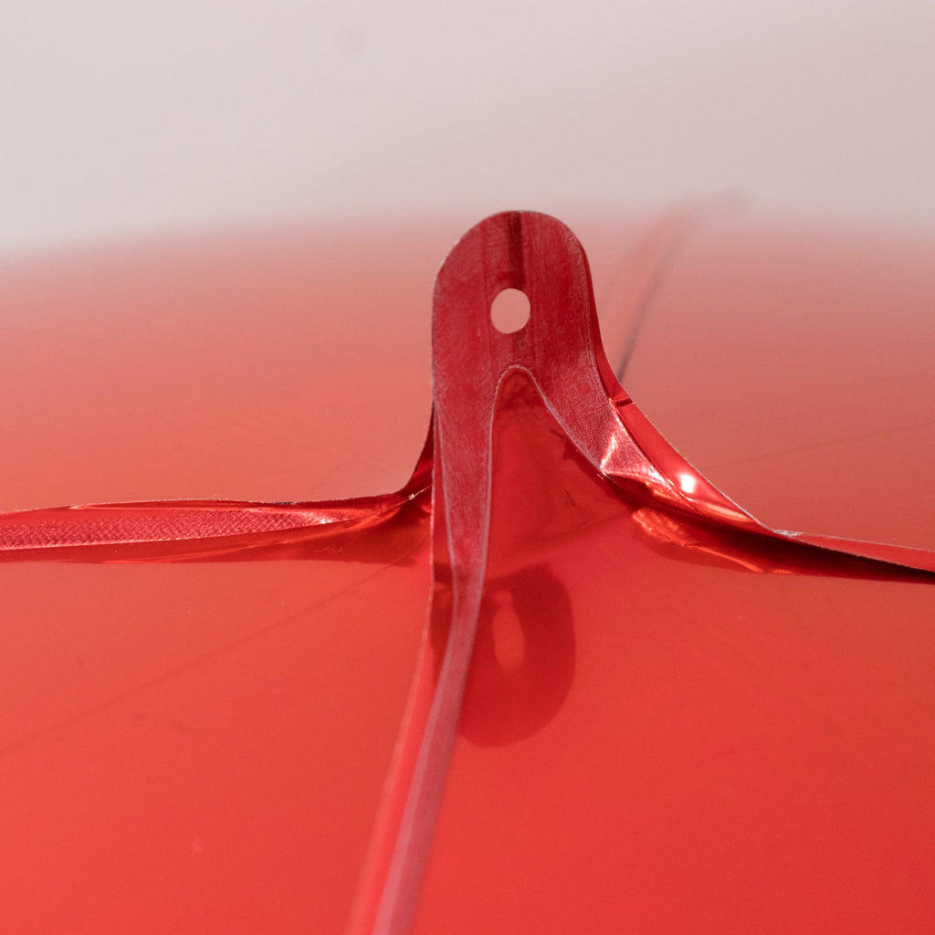 2 - Pack Metallic Red Sphere Balloons, 43" Orbz Mylar Balloons Helium or Air - Filled Party Supplies - Bell Racket Store