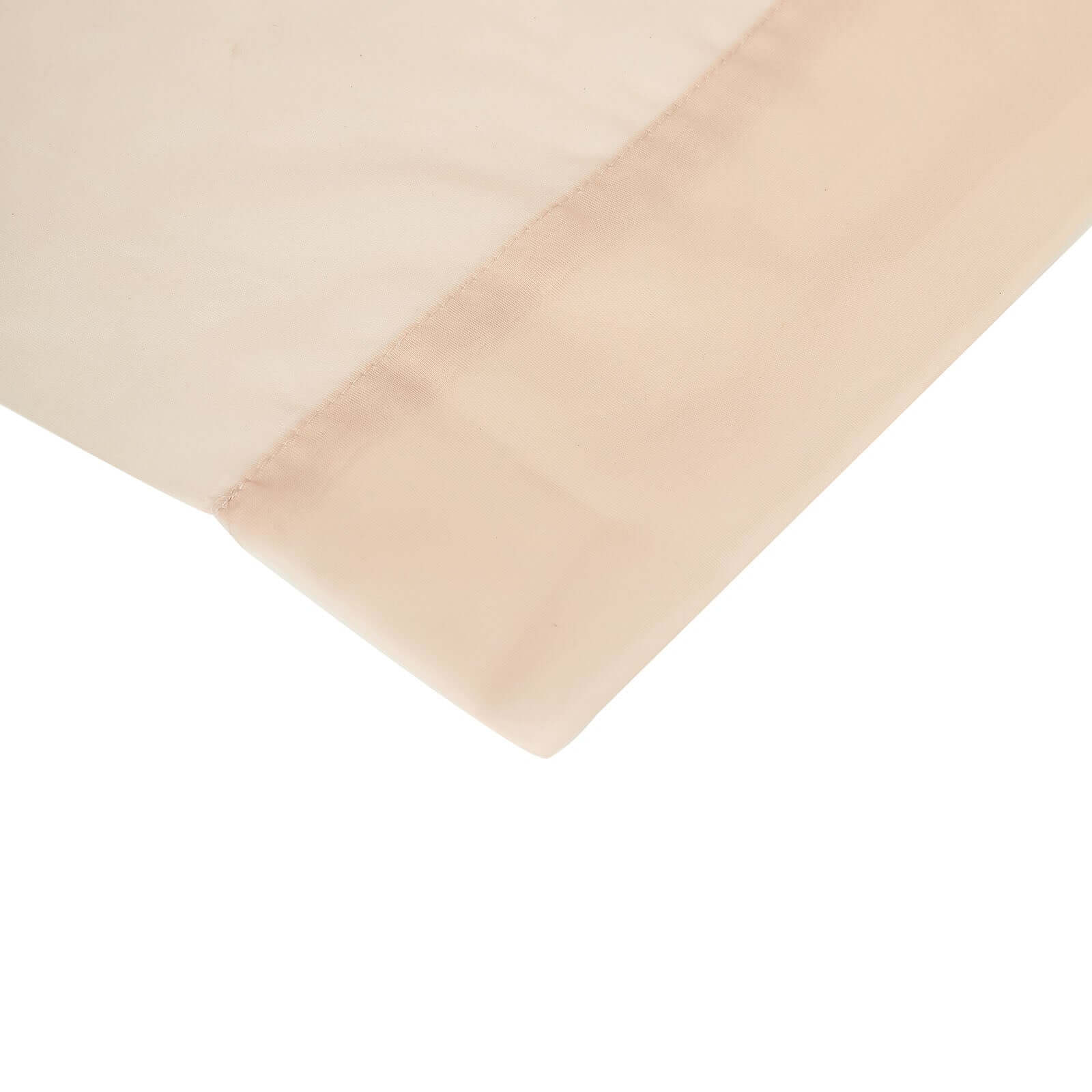 2 Pack Nude Sheer Chiffon Event Curtain Drapes, Durable Flame Resistant Organza Backdrop Event Panels With Rod Pockets - 10ftx10ft - Bell Racket Store