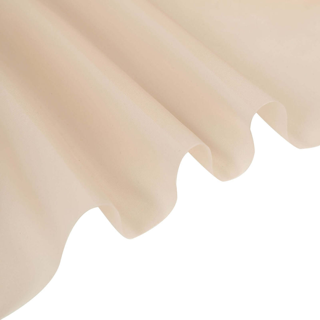 2 Pack Nude Sheer Chiffon Event Curtain Drapes, Durable Flame Resistant Organza Backdrop Event Panels With Rod Pockets - 10ftx10ft - Bell Racket Store