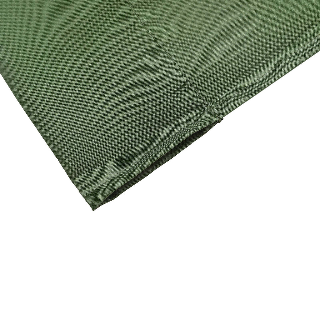 2 Pack Olive Green Polyester Event Curtain Drapes, 10ftx8ft Backdrop Event Panels With Rod Pockets 130 GSM - Bell Racket Store