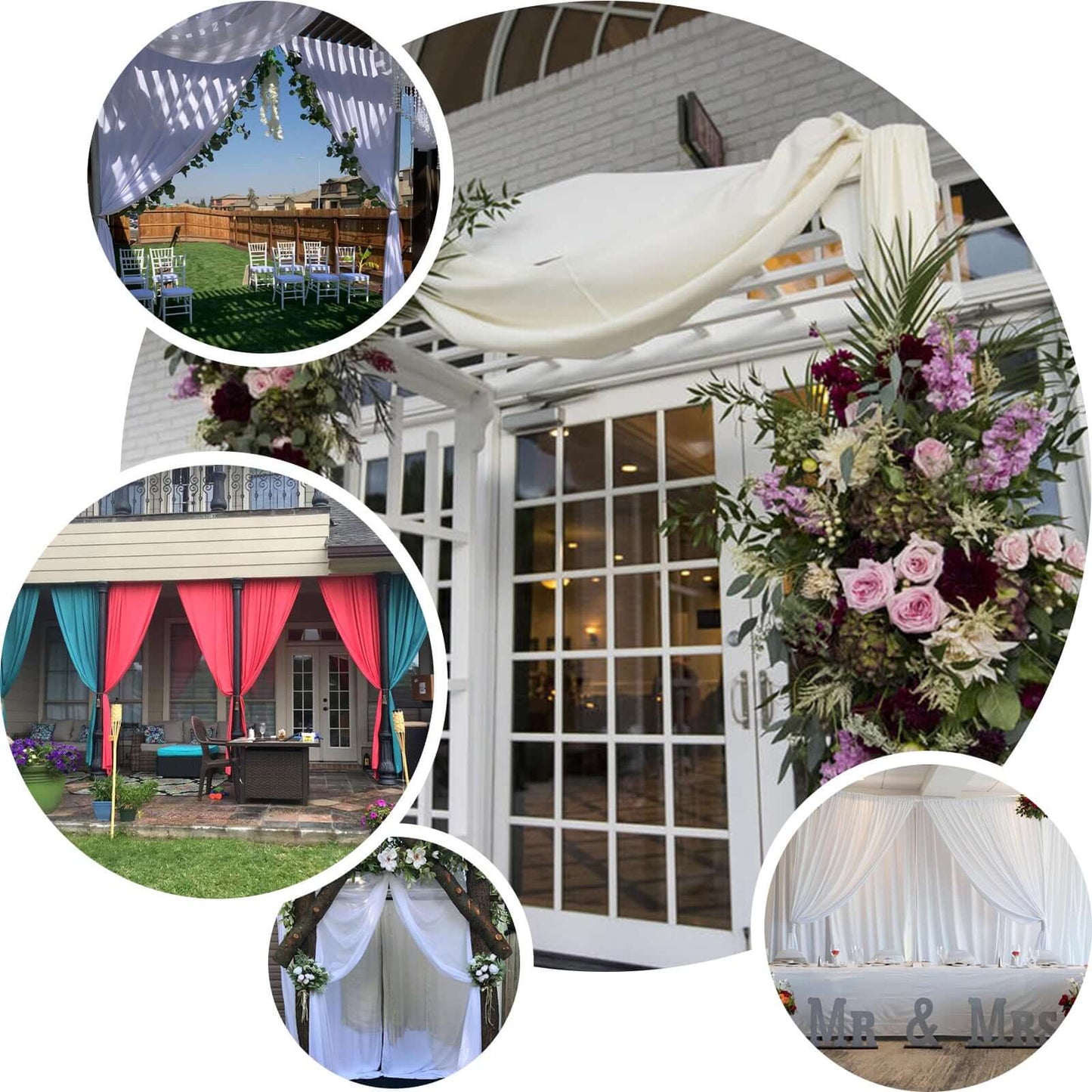 2 Pack Olive Green Scuba Polyester Event Curtain Drapes, Durable Flame Resistant Backdrop Event Panels Wrinkle Free with Rod Pockets - 10ftx10ft - NestOCart