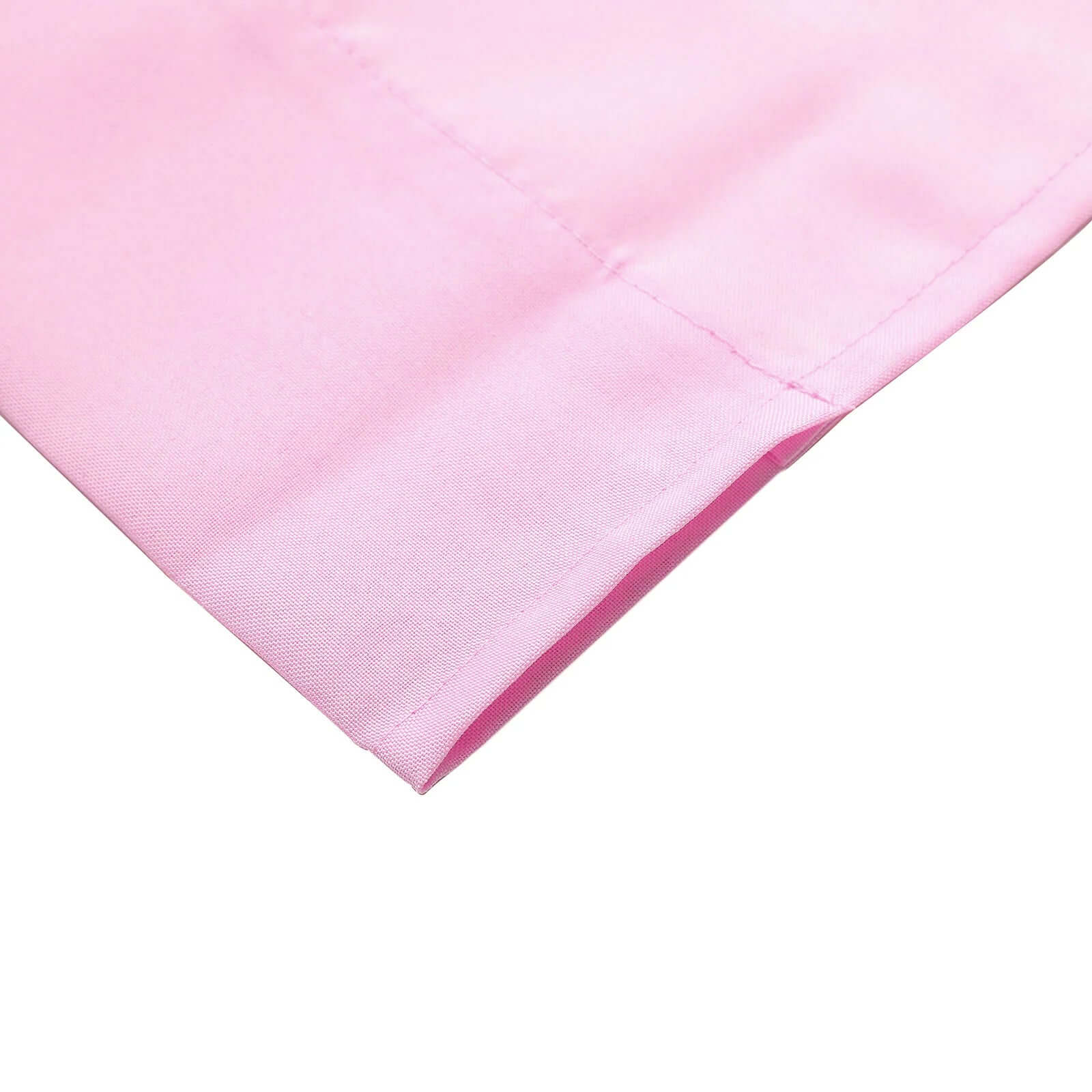 2 Pack Pink Polyester Event Curtain Drapes, 10ftx8ft Backdrop Event Panels With Rod Pockets 130 GSM - Bell Racket Store