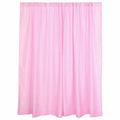 2 Pack Pink Polyester Event Curtain Drapes, 10ftx8ft Backdrop Event Panels With Rod Pockets 130 GSM - Bell Racket Store
