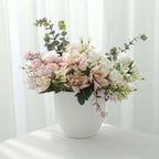 2 - Pack Planter Pots Indoor Macrame Holder Design White - Plastic Plant Pots 5.5" - Bell Racket Store