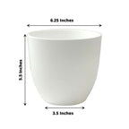 2 - Pack Planter Pots Indoor Macrame Holder Design White - Plastic Plant Pots 5.5" - Bell Racket Store