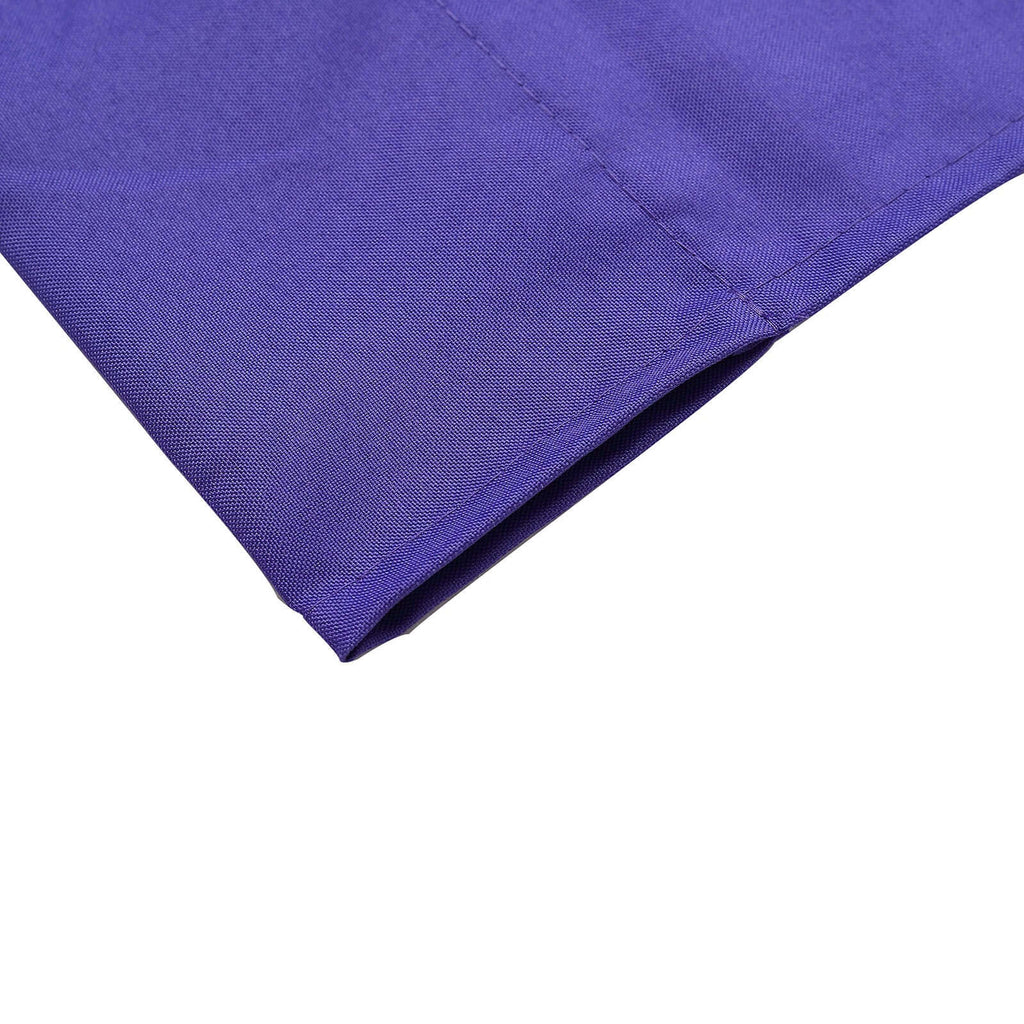 2 Pack Purple Polyester Event Curtain Drapes, 10ftx8ft Backdrop Event Panels With Rod Pockets 130 GSM - Bell Racket Store