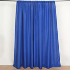 2 Pack Royal Blue Polyester Event Curtain Drapes, 10ftx8ft Backdrop Event Panels With Rod Pockets 130 GSM - Bell Racket Store
