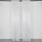 2 Pack Silver Sequin Event Curtain Drapes with Rod Pockets, Seamless Backdrop Event Panels - 8ftx2ft - Bell Racket Store