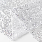 2 Pack Silver Sequin Event Curtain Drapes with Rod Pockets, Seamless Backdrop Event Panels - 8ftx2ft - Bell Racket Store