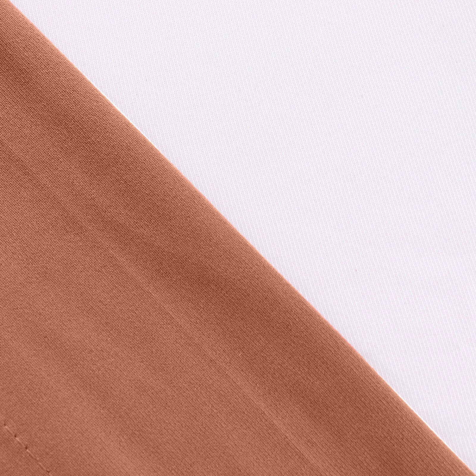 2 Pack Terracotta (Rust) Scuba Polyester Event Curtain Drapes, Durable Flame Resistant Backdrop Event Panels Wrinkle Free with Rod Pockets - 10ftx10ft - Bell Racket Store