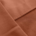 2 Pack Terracotta (Rust) Scuba Polyester Event Curtain Drapes, Durable Flame Resistant Backdrop Event Panels Wrinkle Free with Rod Pockets - 10ftx10ft - Bell Racket Store