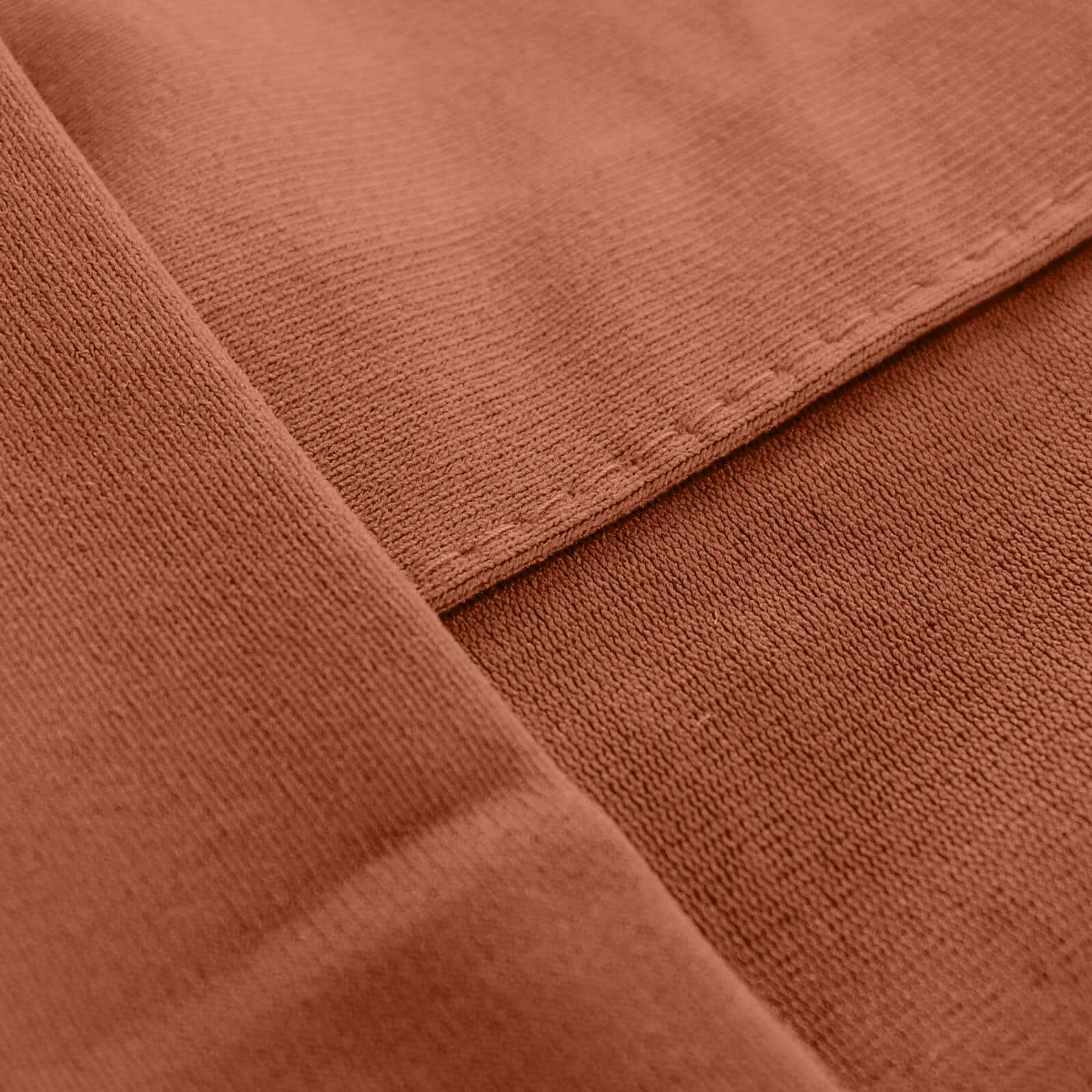 2 Pack Terracotta (Rust) Scuba Polyester Event Curtain Drapes, Durable Flame Resistant Backdrop Event Panels Wrinkle Free with Rod Pockets - 10ftx10ft - Bell Racket Store