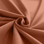 2 Pack Terracotta (Rust) Scuba Polyester Event Curtain Drapes, Durable Flame Resistant Backdrop Event Panels Wrinkle Free with Rod Pockets - 10ftx10ft - Bell Racket Store