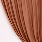 2 Pack Terracotta (Rust) Scuba Polyester Event Curtain Drapes, Durable Flame Resistant Backdrop Event Panels Wrinkle Free with Rod Pockets - 10ftx10ft - Bell Racket Store
