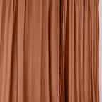 2 Pack Terracotta (Rust) Scuba Polyester Event Curtain Drapes, Durable Flame Resistant Backdrop Event Panels Wrinkle Free with Rod Pockets - 10ftx10ft - Bell Racket Store
